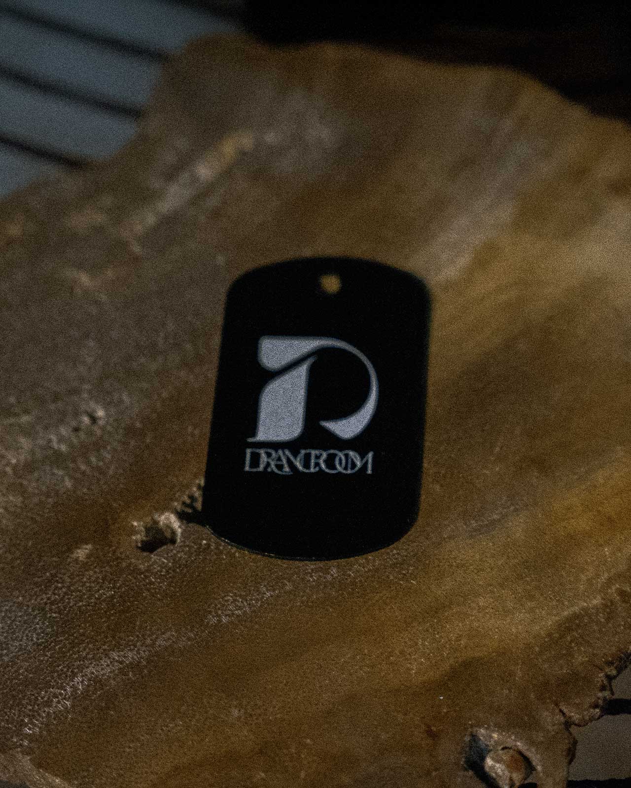 “D” Logo Dog Tag - Black